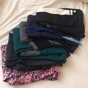Lot of 6 S/P/XS Crop Leggings